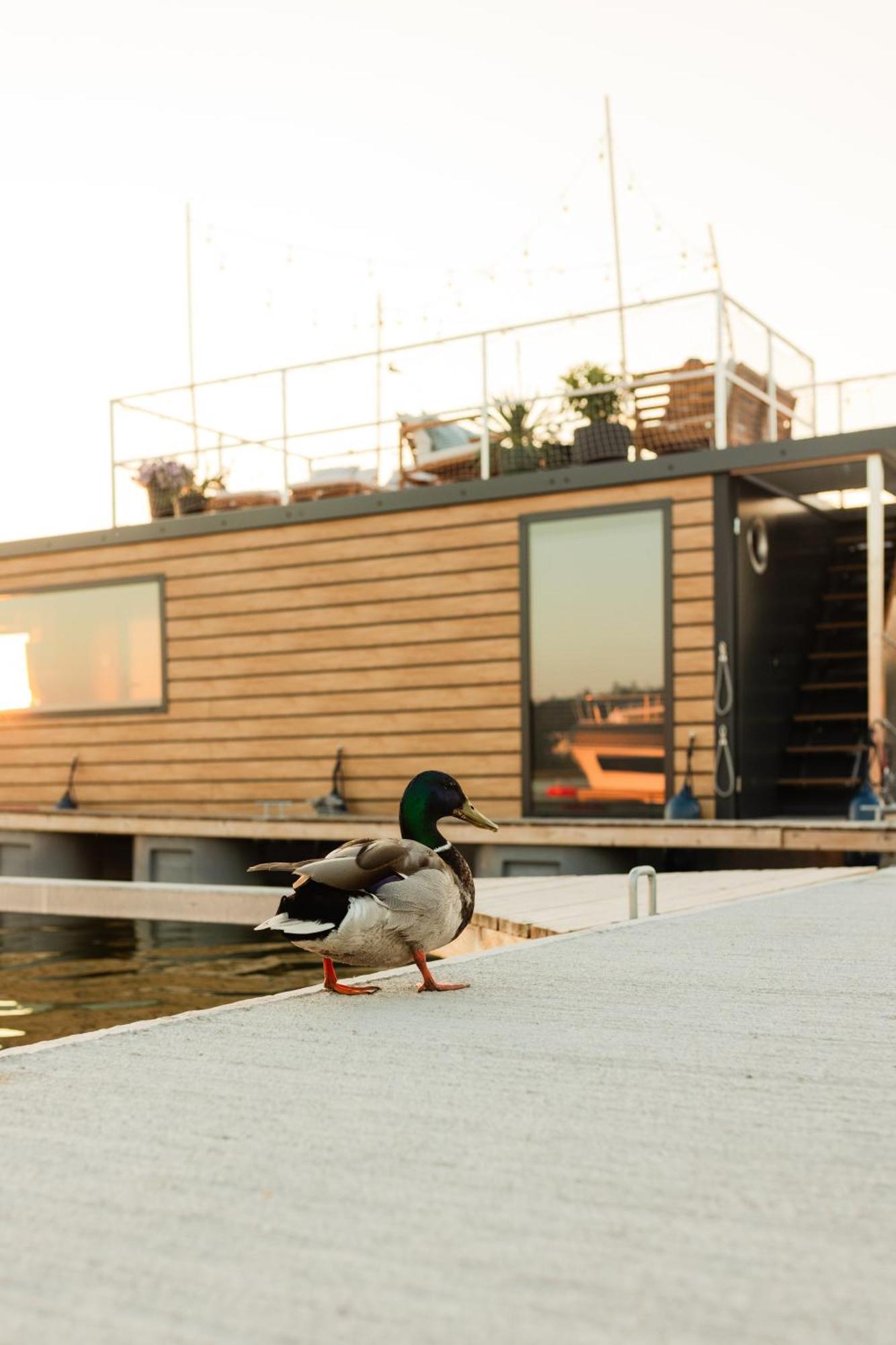Domek Na Wodzie - Houseboat -Sauna, Taras Na Dachu, Dwie Sypialnie Міколайкі Екстер'єр фото