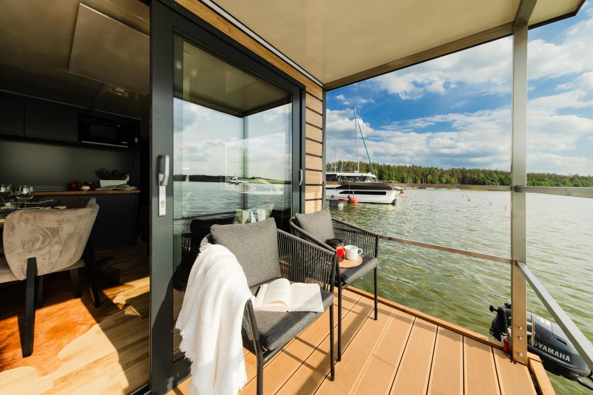 Domek Na Wodzie - Houseboat -Sauna, Taras Na Dachu, Dwie Sypialnie Міколайкі Екстер'єр фото