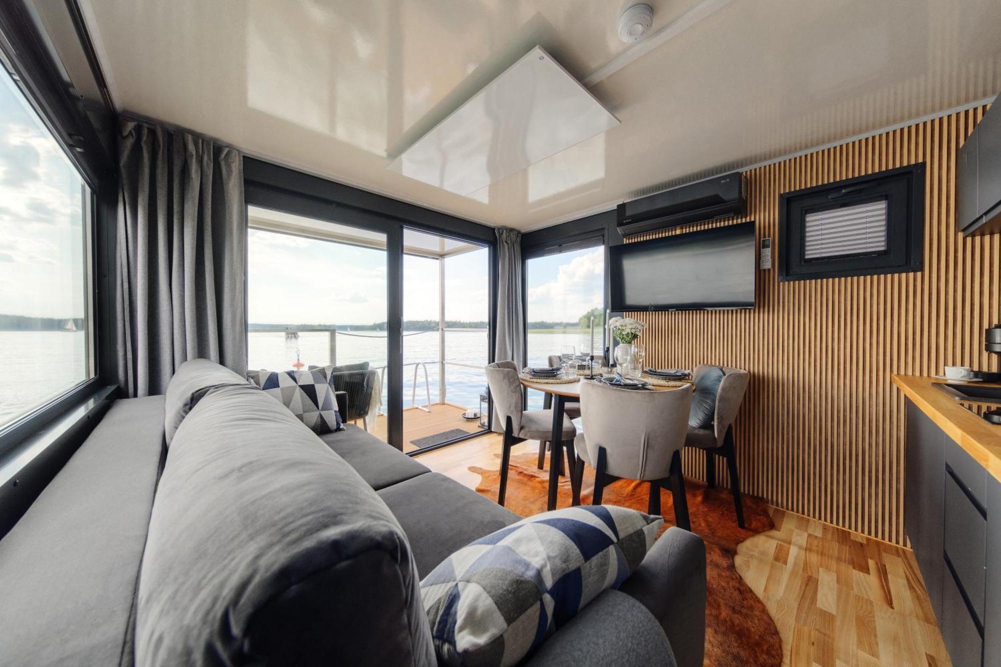 Domek Na Wodzie - Houseboat -Sauna, Taras Na Dachu, Dwie Sypialnie Міколайкі Екстер'єр фото