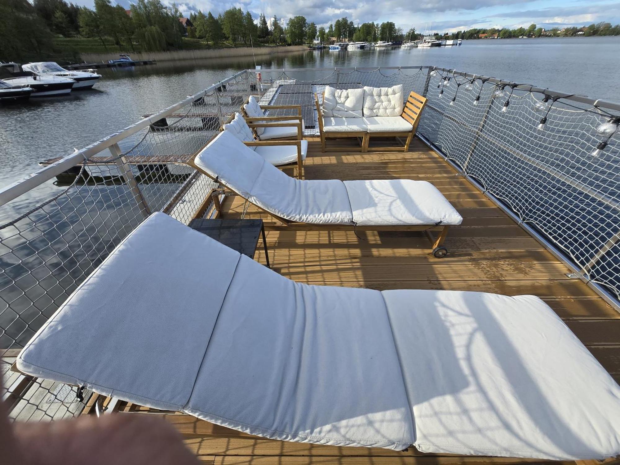 Domek Na Wodzie - Houseboat -Sauna, Taras Na Dachu, Dwie Sypialnie Міколайкі Екстер'єр фото