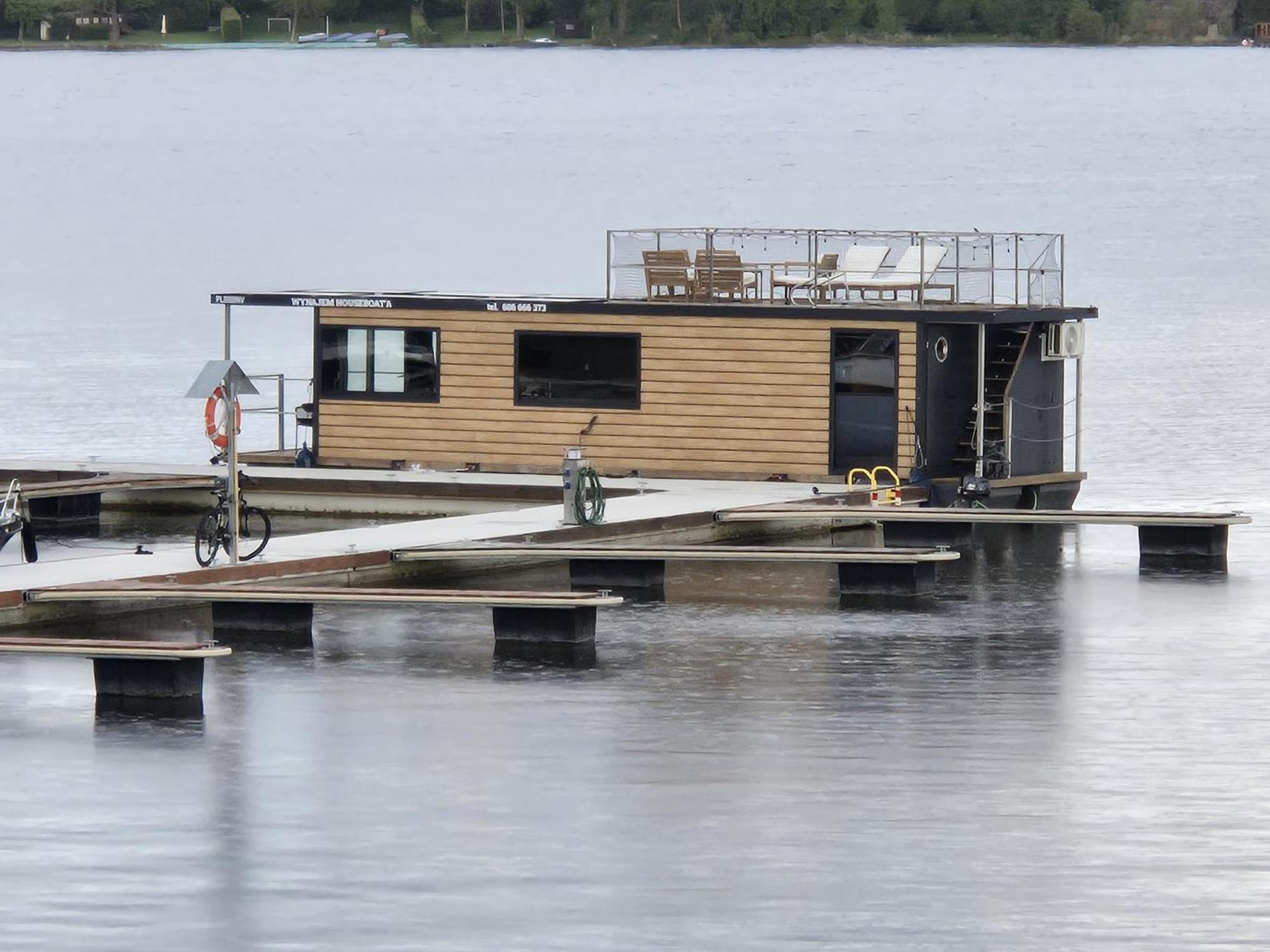 Domek Na Wodzie - Houseboat -Sauna, Taras Na Dachu, Dwie Sypialnie Міколайкі Екстер'єр фото